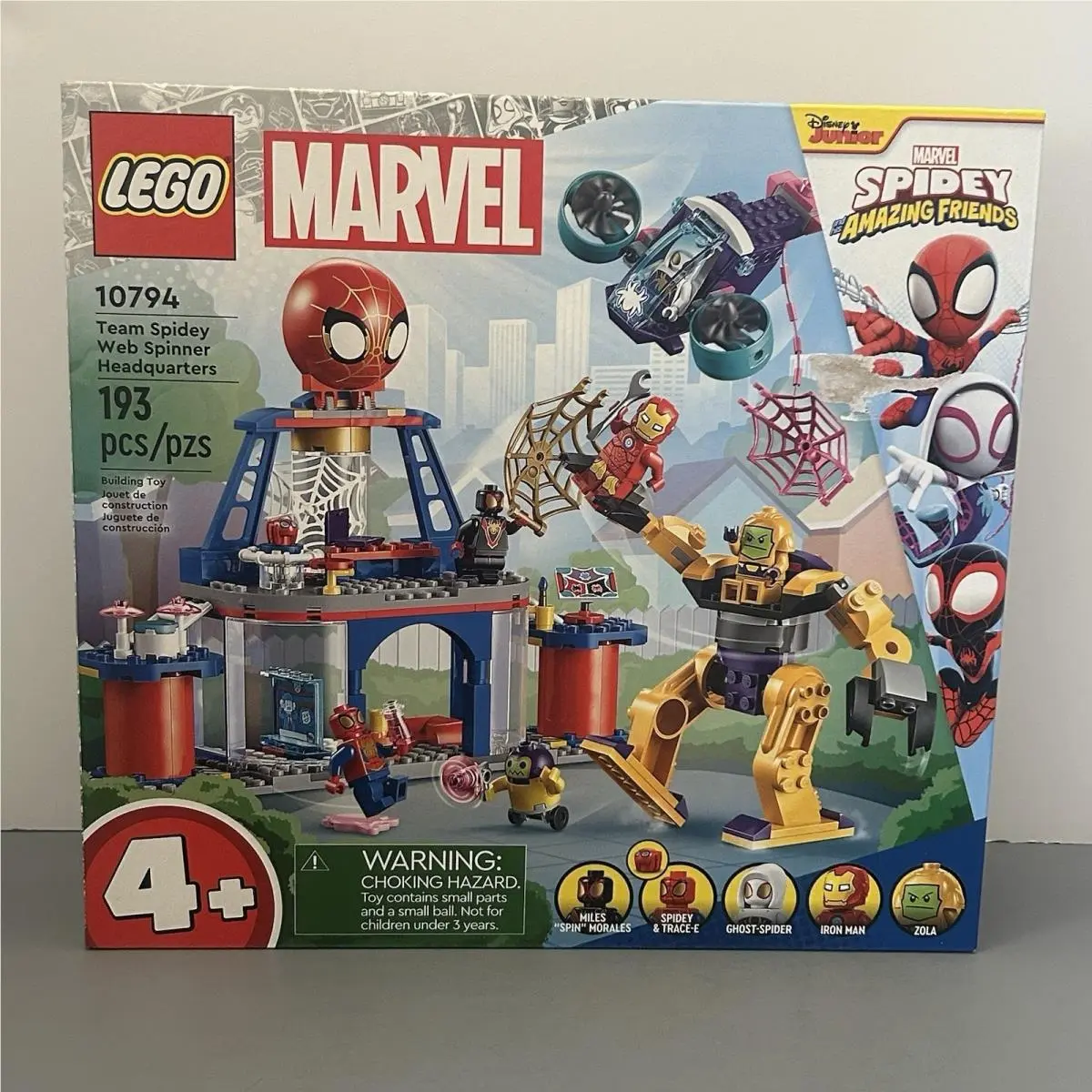 Lego 10794 Marvel Team Spidey Web Spinner Headquarters Spider-man 193 Pcs