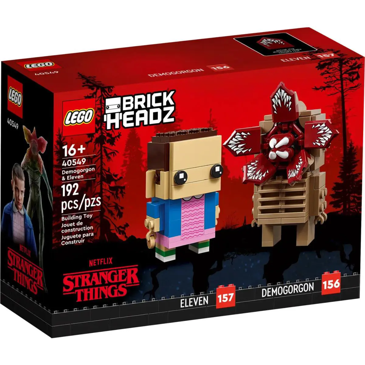 Lego Demogorgon Eleven 40549 Brickheadz Minifigure Building Set