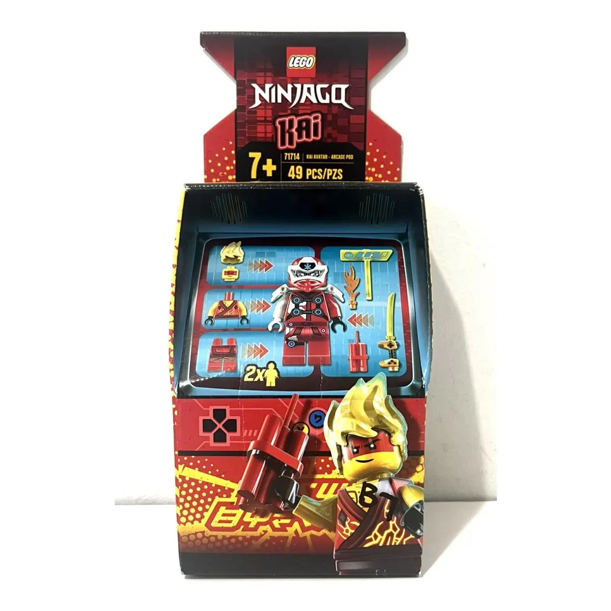 Lego Ninjago Kai Avatar Arcade Pod Red Set 71714 49 PC 2 Minifigures Retired