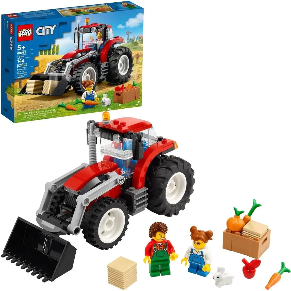 Lego City Great Vehicles Tractor 60287 Building Toy Set For Kids Boys