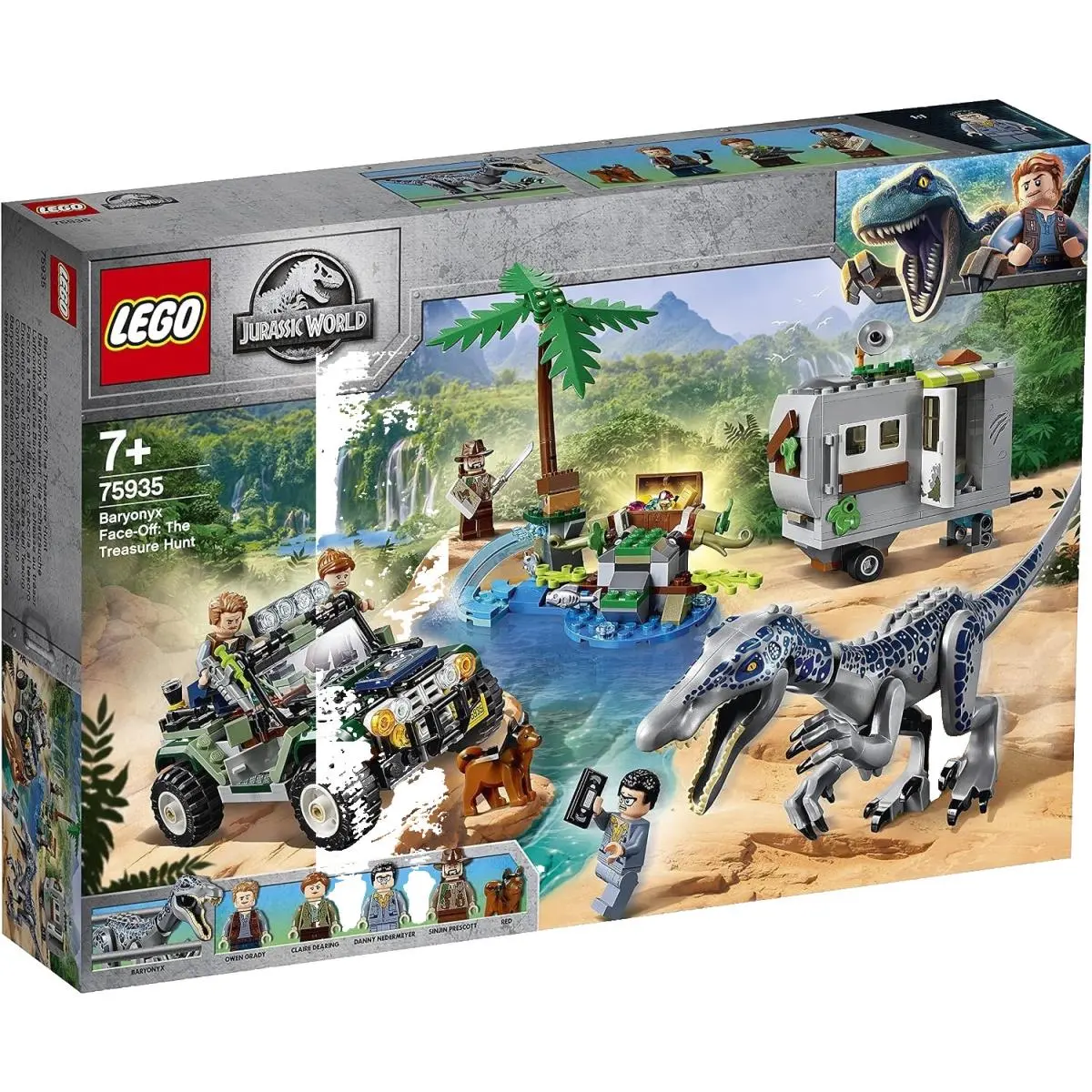 Lego Jurassic World Baryonyx Face-off The Treasure Hunt 75935 Retired