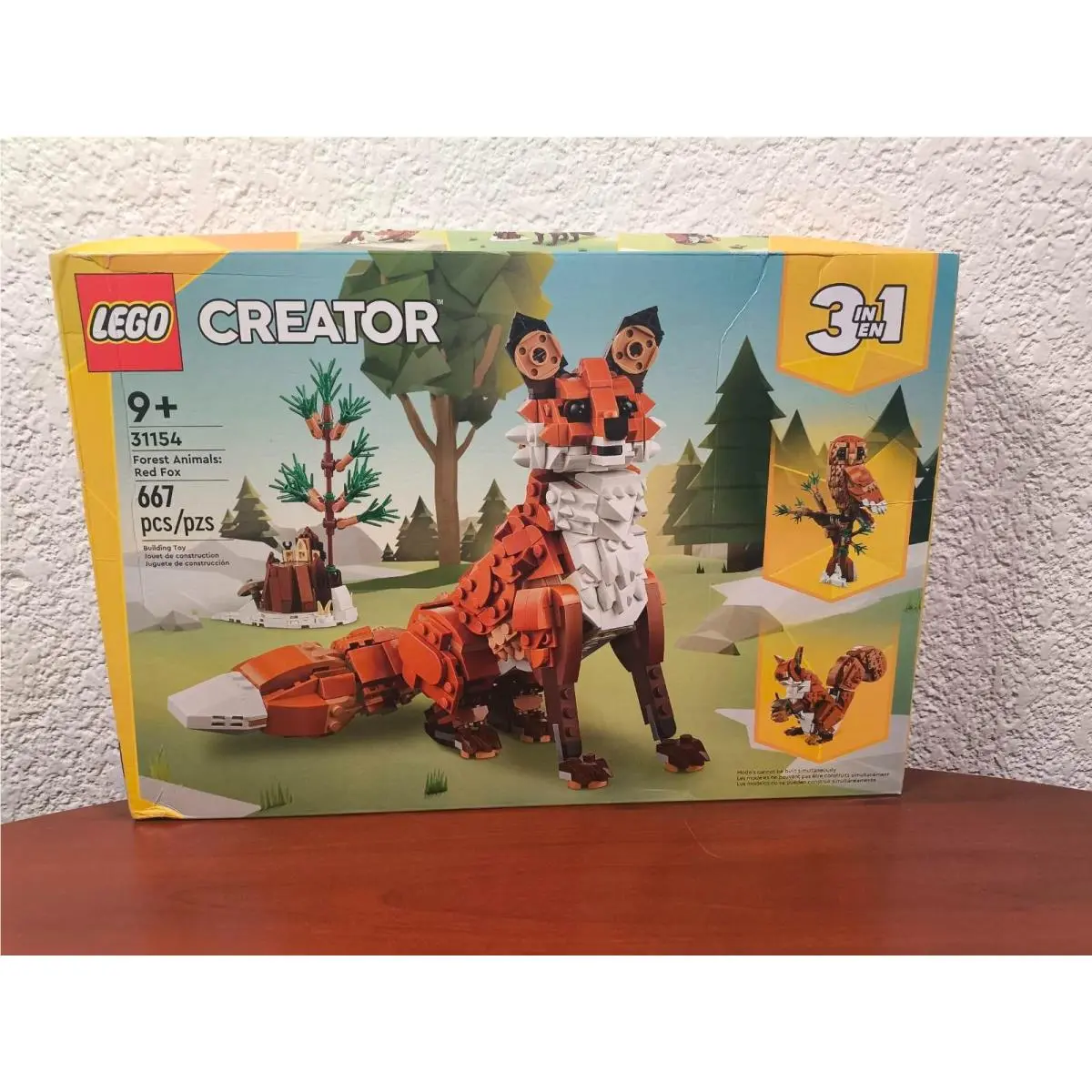Lego Creator 3 in 1 Forest Animals Red Fox Building Toys 31154 US