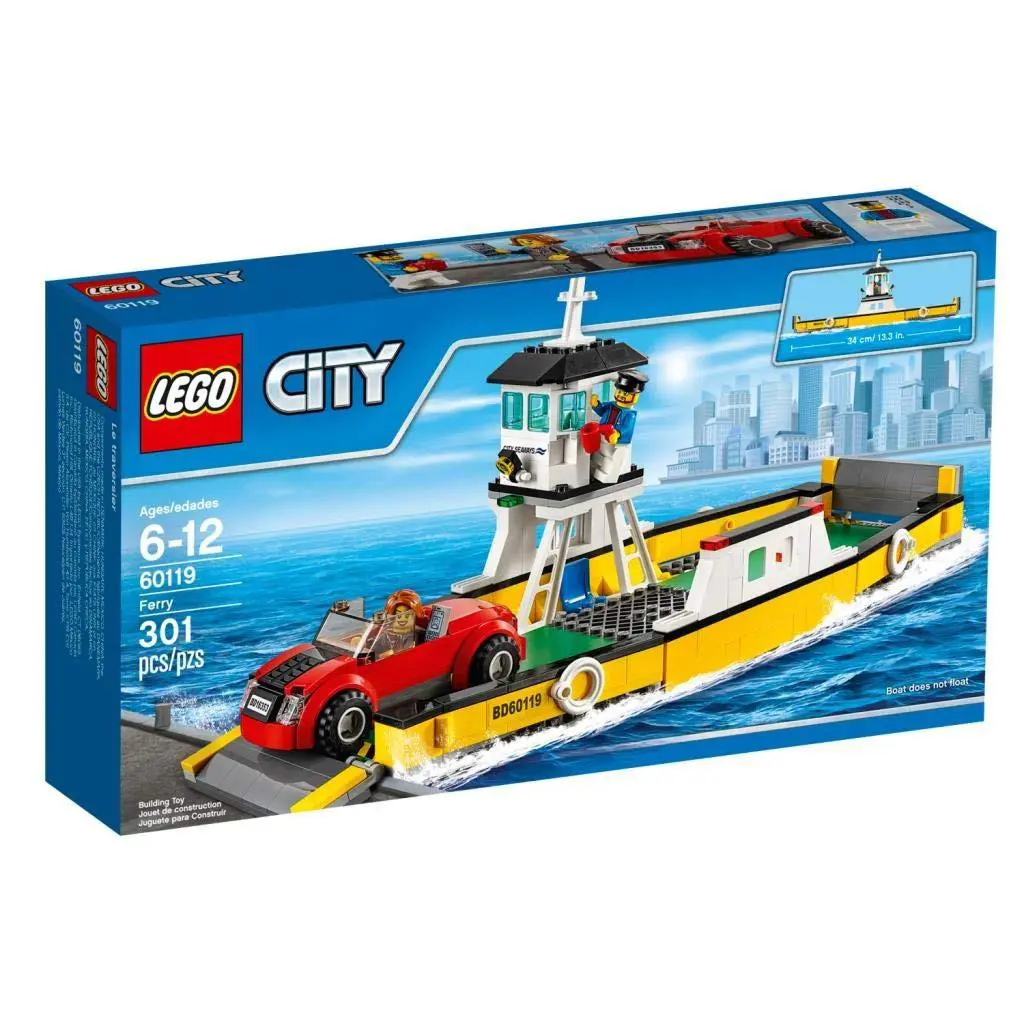 Lego City Great Vehicles Ferry 60119 Building Toy 736126658794 B017B1B2W0