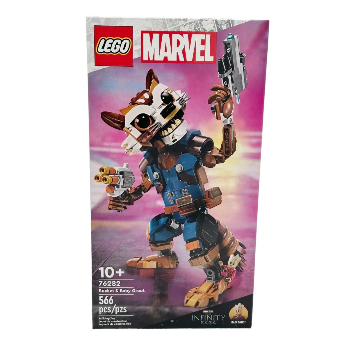 Lego Marvel 76282 Rocket Baby Groot Guardians Of The Galaxy Building Set
