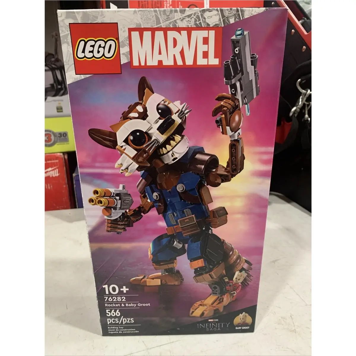 Lego 76282 Marvel Infinity Saga Rocket Baby Groot in Hand Ship Now