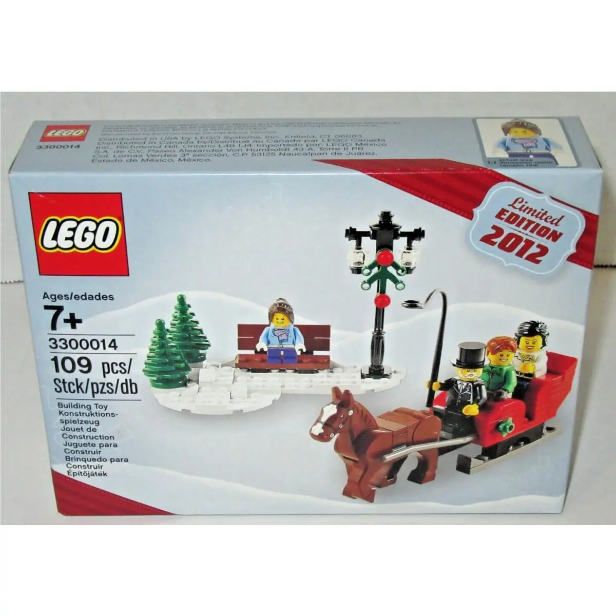 Lego Seasonal 3300014 Christmas Set Retired Nisb Horse Sleigh Limited Edition