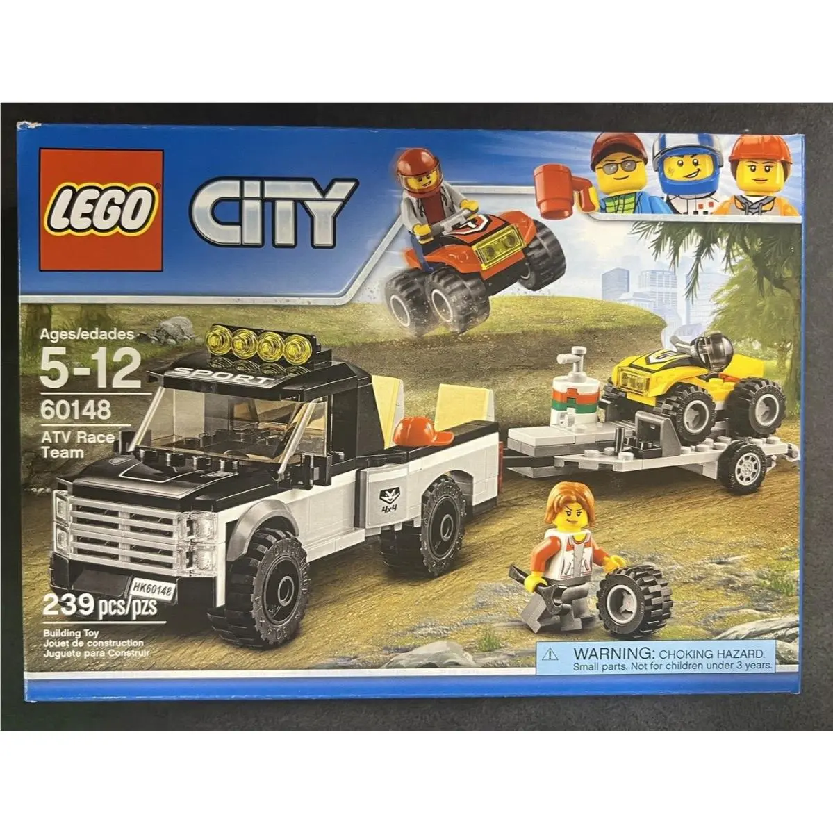 Lego City Atv Race Team 60148 Retired 239 Pcs