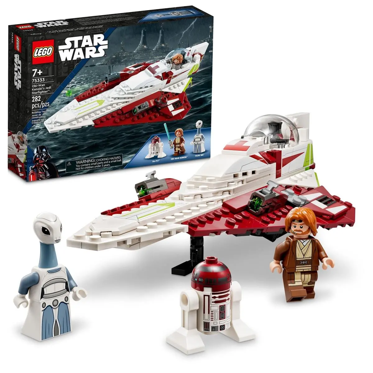 Lego Star Wars Obi-wan Kenobi`s Jedi Starfighter 75333 Building Toy Set