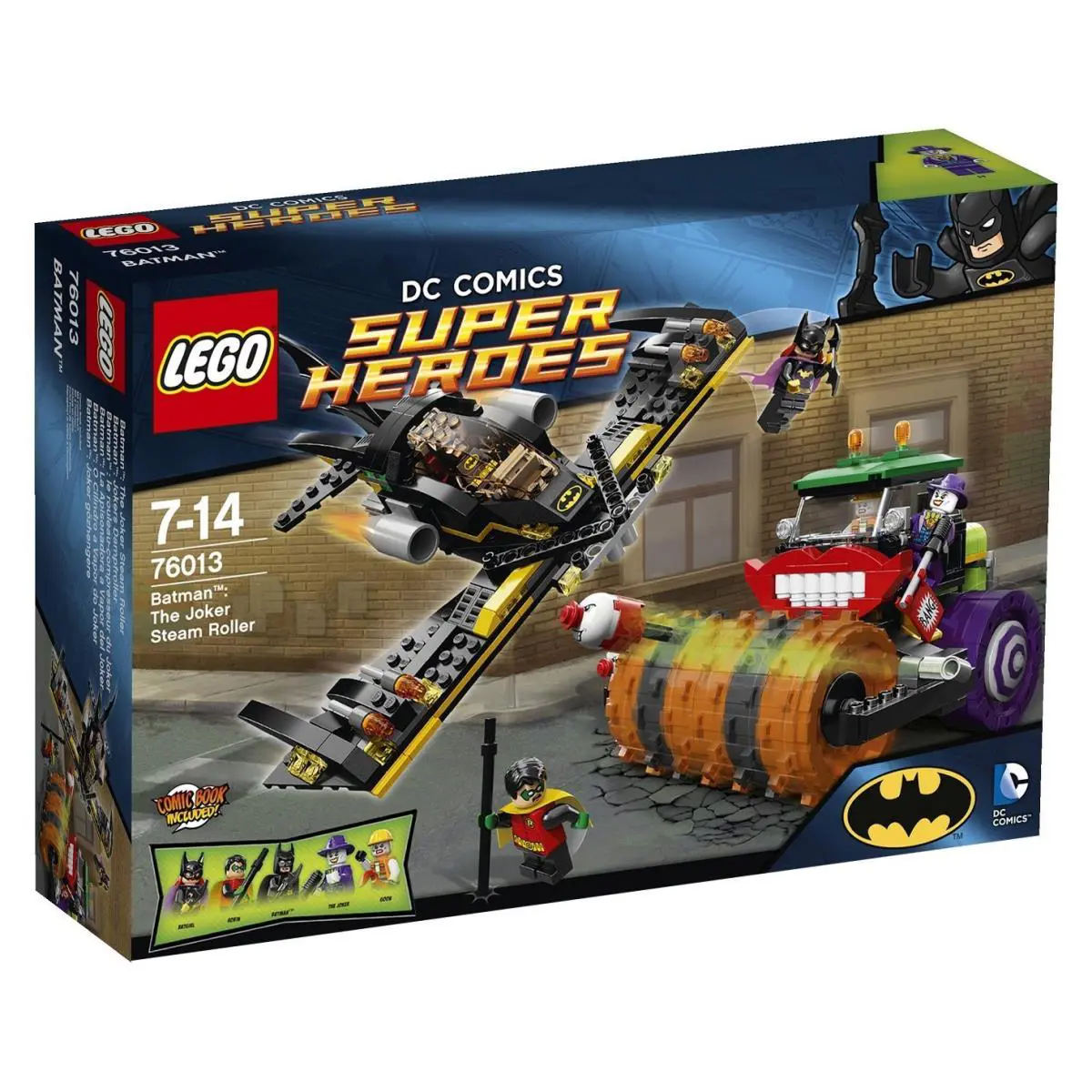 Lego DC Universe Super Heroes Set Joker Steam Roller 76013 Batgirl+