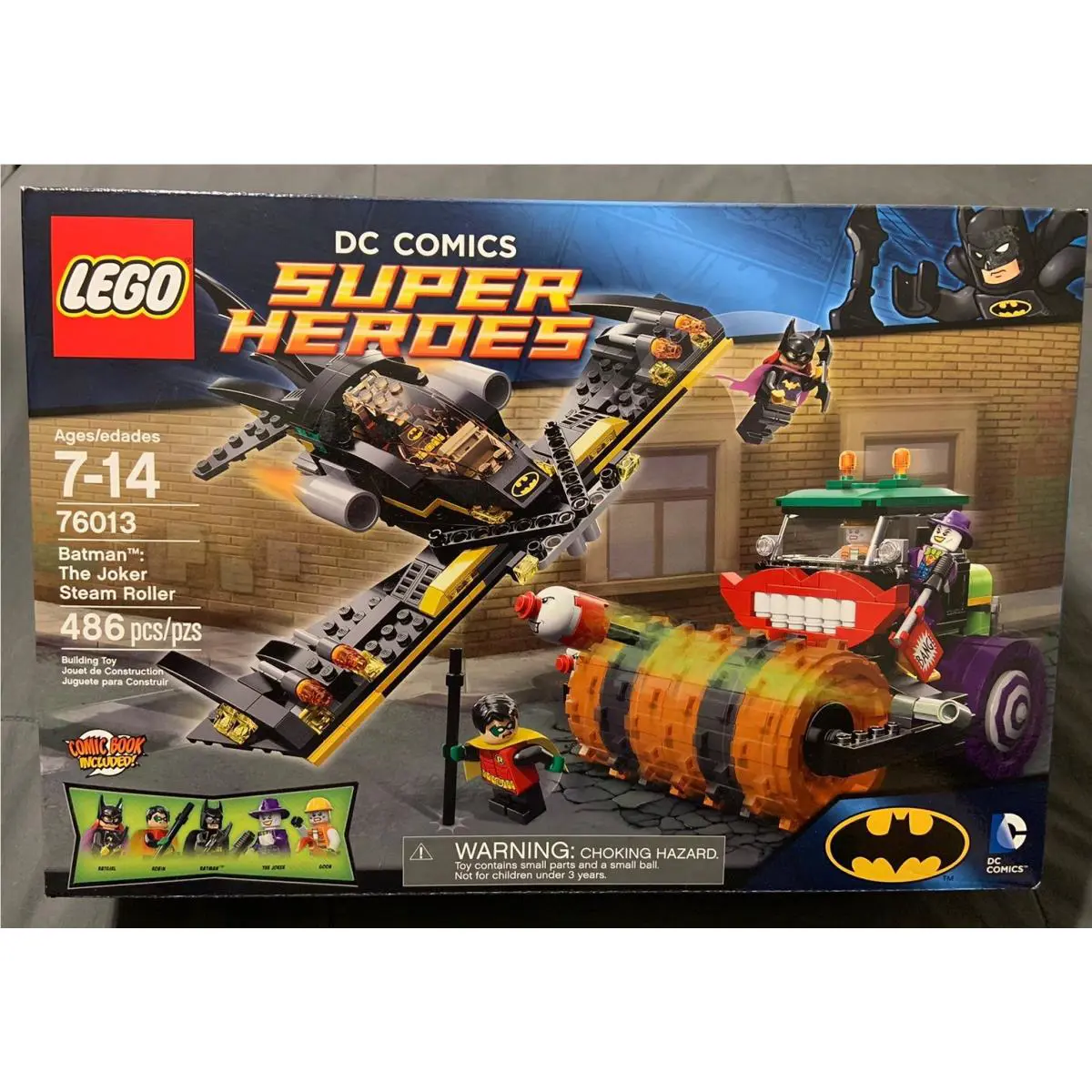 Lego DC Comics 76013 Batman The Joker Steam Roller From 2014 Batgirl Rob