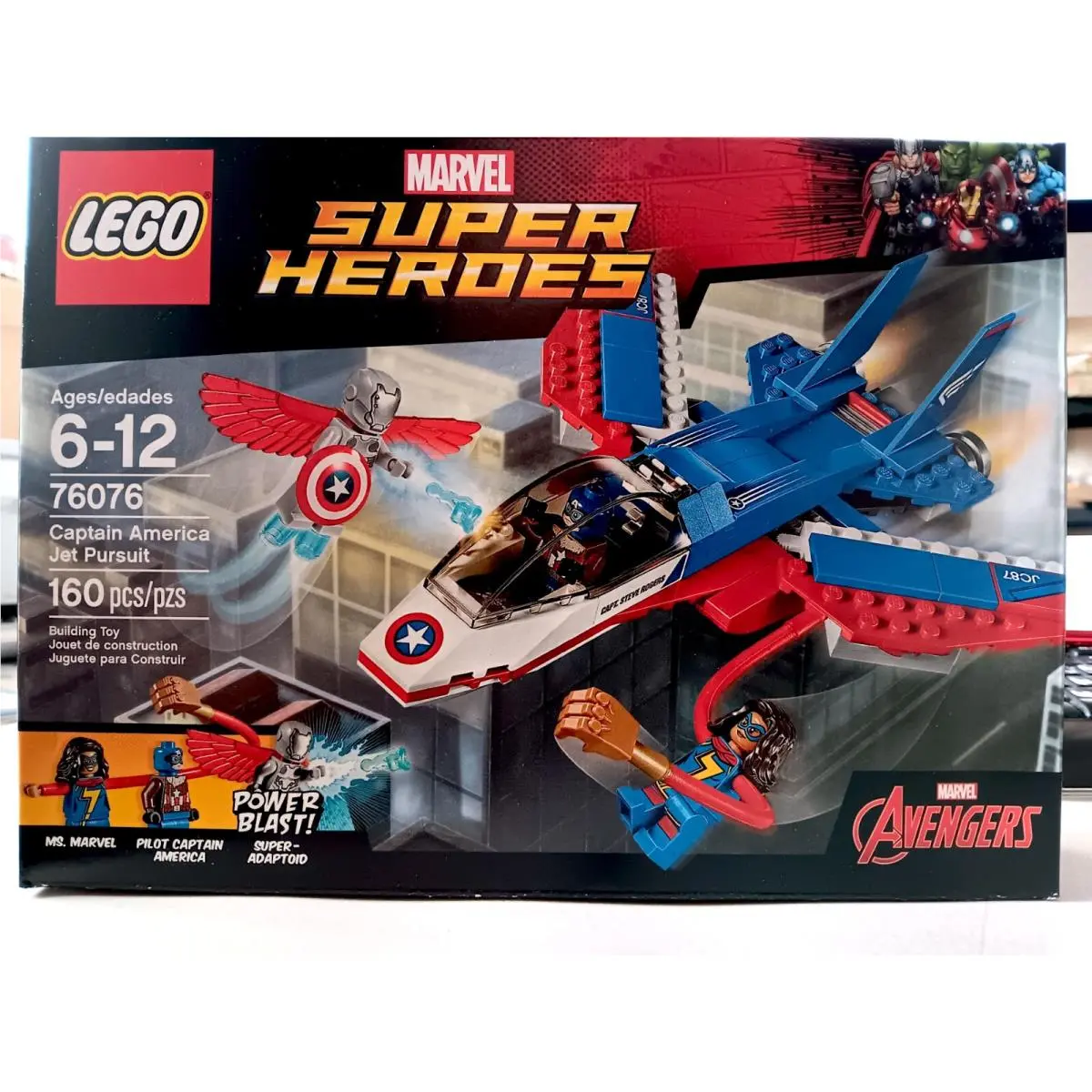 Lego 76076 Captain America Jet Pursuit Marvel Super Heroes Avengers Rare Nisb