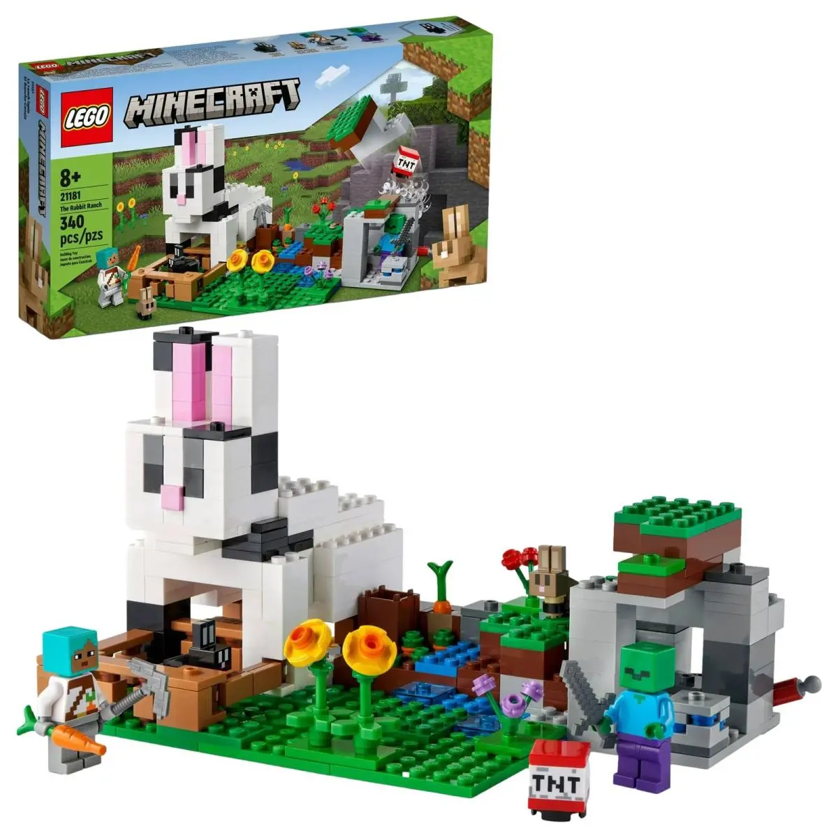 Lego Minecraft The Rabbit Ranch House Farm Building Set 21181 340 Pieces