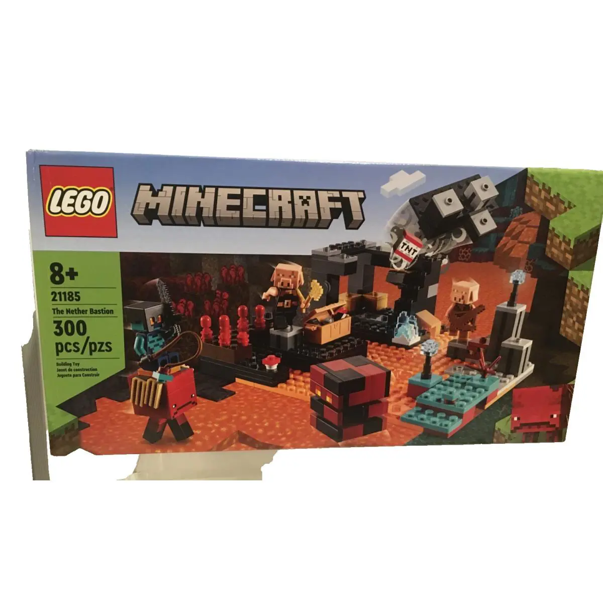 Lego 21185 Minecraft Nether Bastion Building Set 300 Pcs Piglin Magma Cube