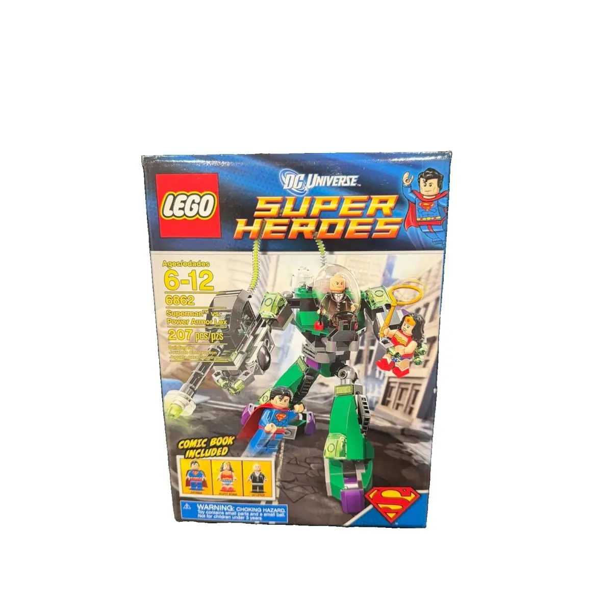 Lego 6862 Superman vs Power Armor Lex Retired Wonder Woman Set Nisb
