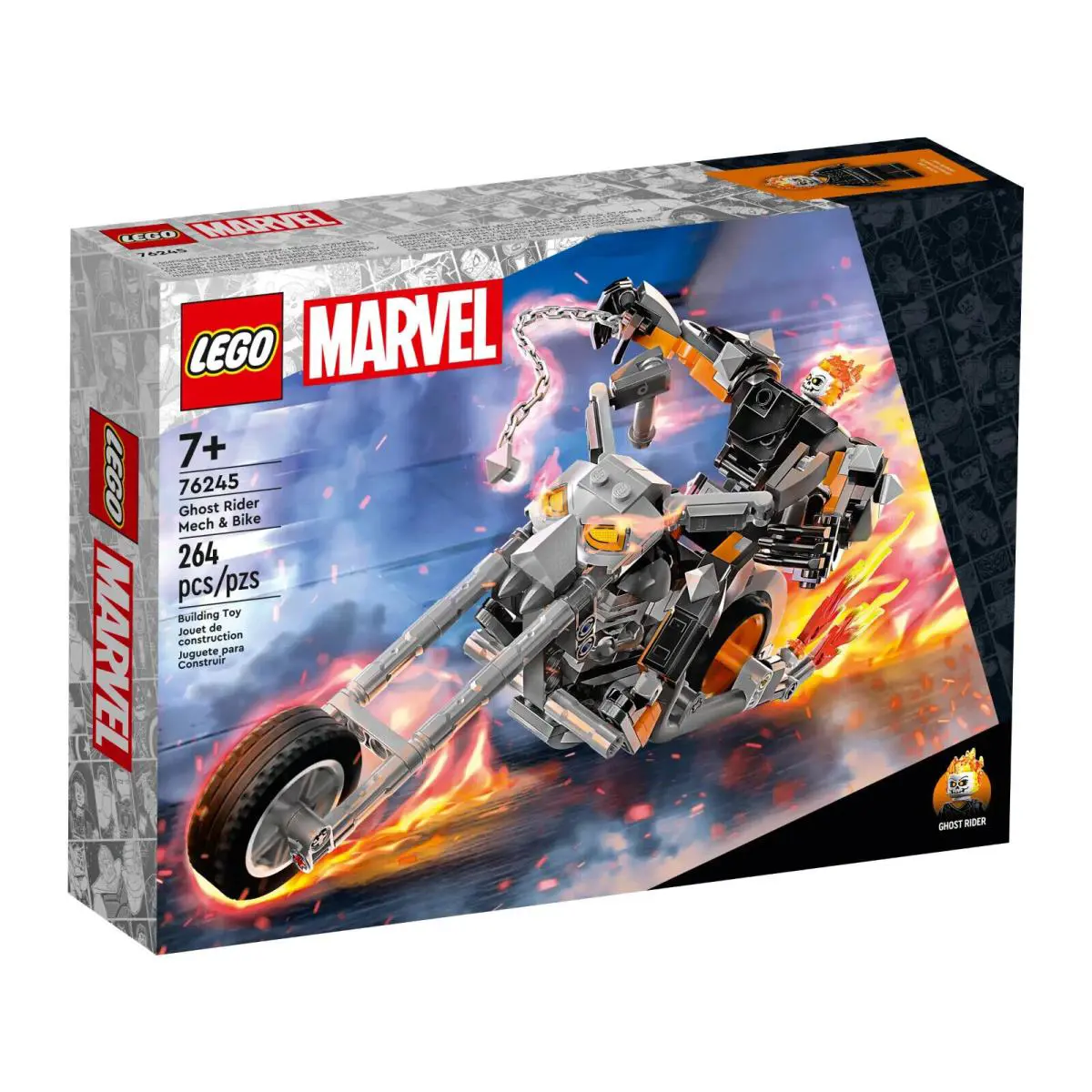 Lego Ghost Rider Mech Bike 76245 Super Heroes Minifigure Building Set
