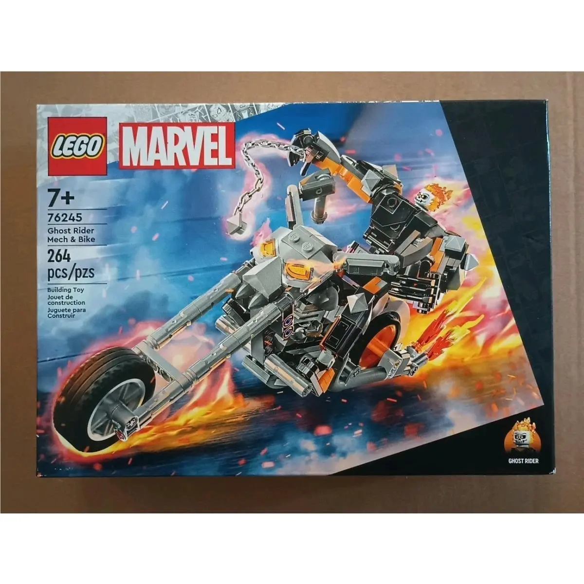Lego Marvel Superheroes 76245 Ghost Rider Mech Bike Retired Set Box