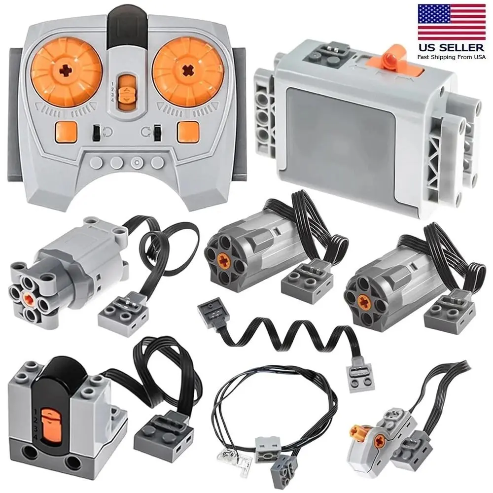9-IN-1 Motor Set Plastic Compatible with Lego Remote Control For Stem Projects