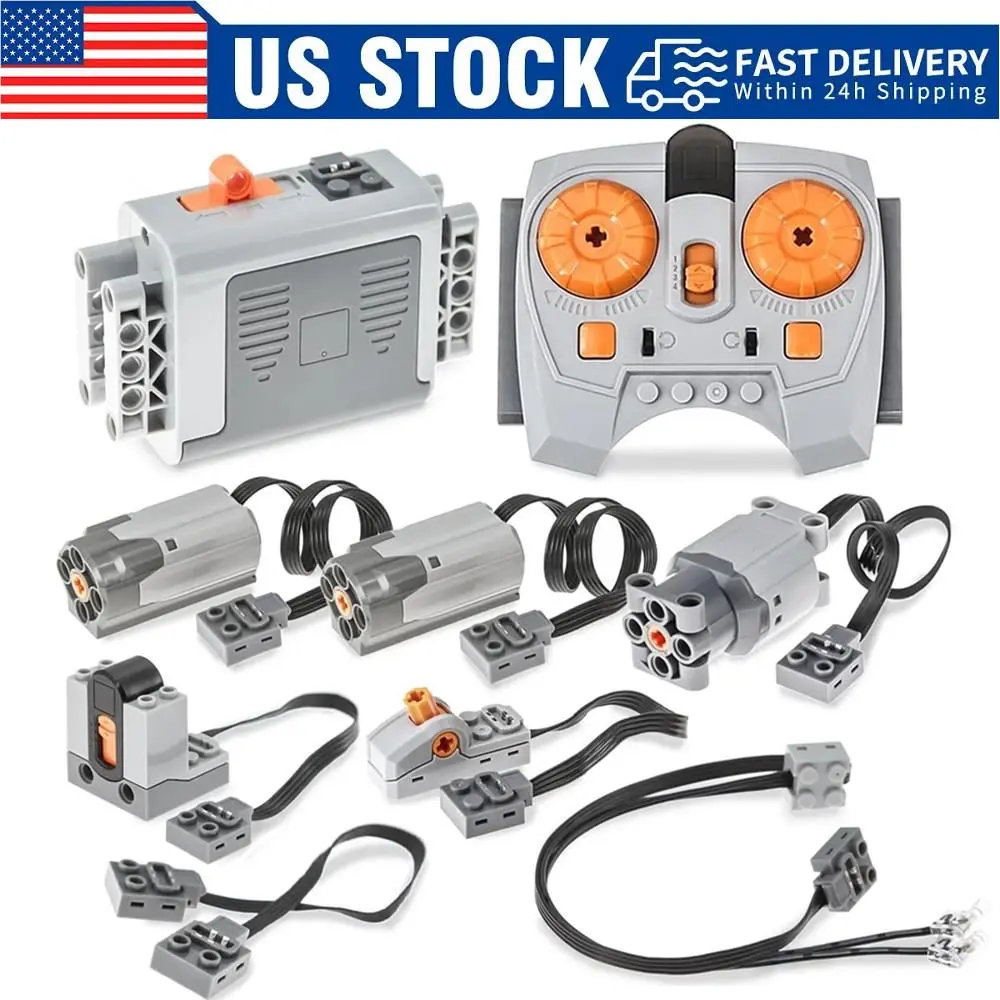 9 IN 1 Motor Set Plastic Compatible with Lego Remote Control For Stem Projects