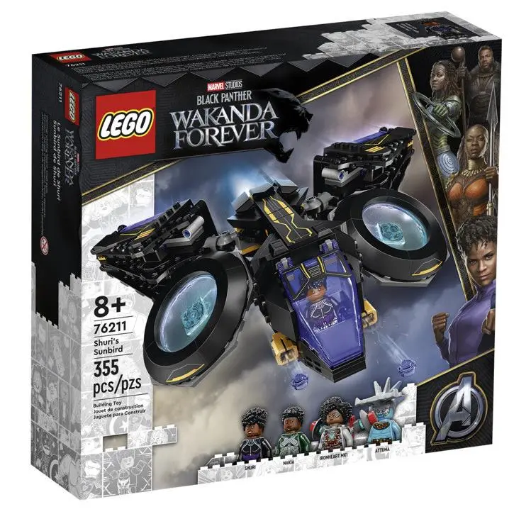 Lego Marvel Super Heroes Shuris Sunbird 76211 355 Pieces