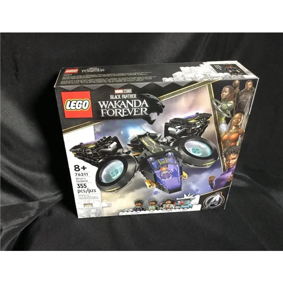 Lego Marvel Black Panther: Wakanda Forever Shuri`s Sunbird 76211 355pc