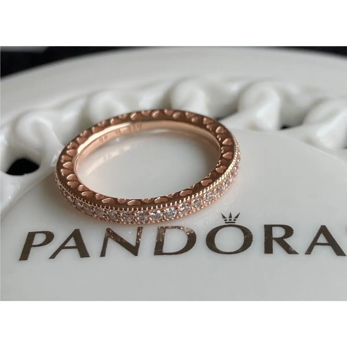 Pandora Rose Hearts of Pandora Ring 180963CZ