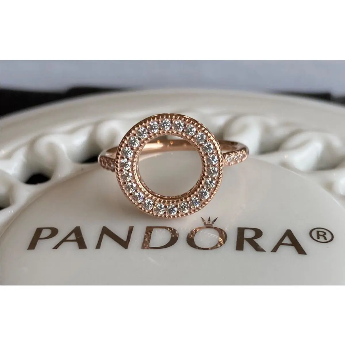 Pandora Rose Hearts of Pandora Halo Ring 181039CZ