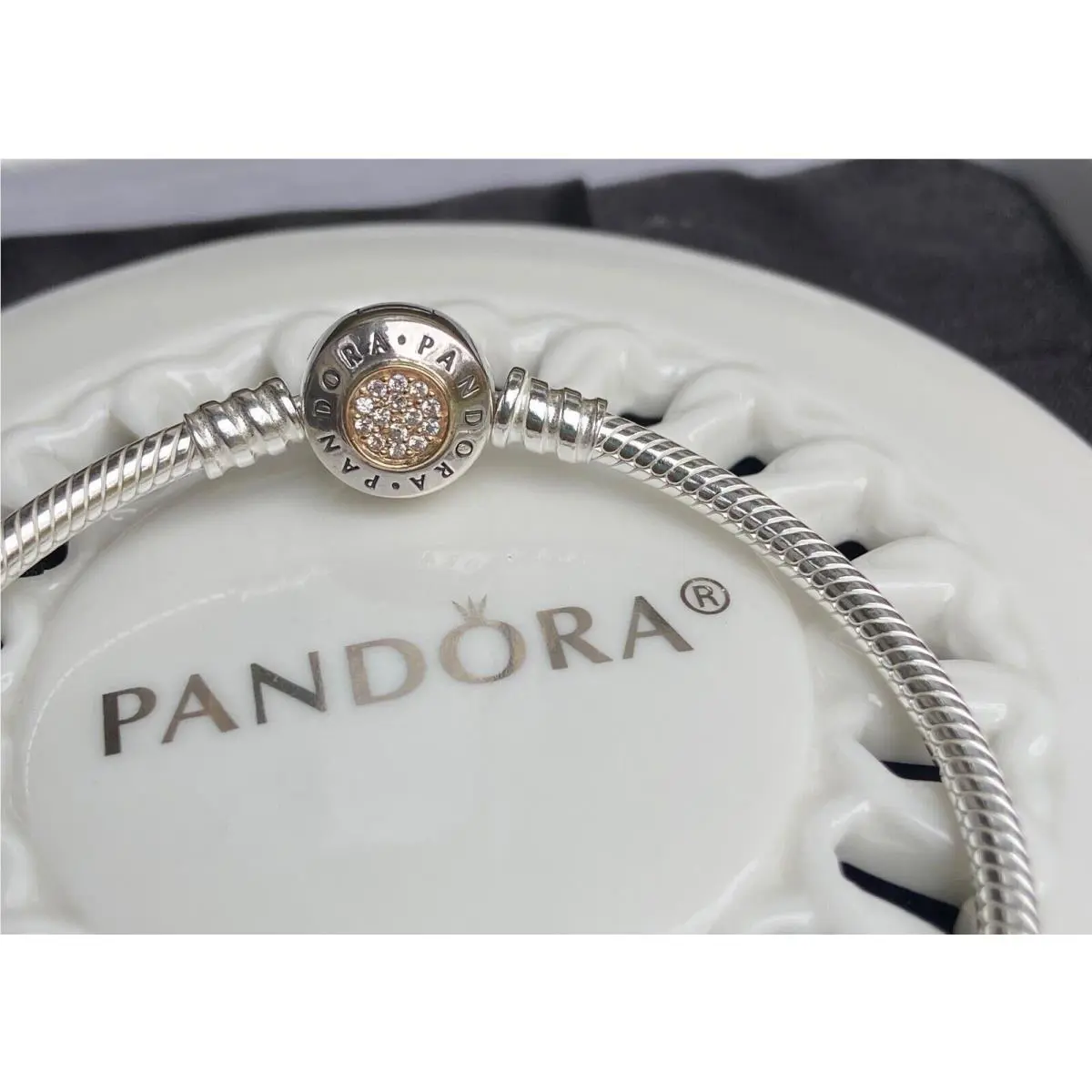 Pandora Moments Logo Clasp Bracelet 590741CZ