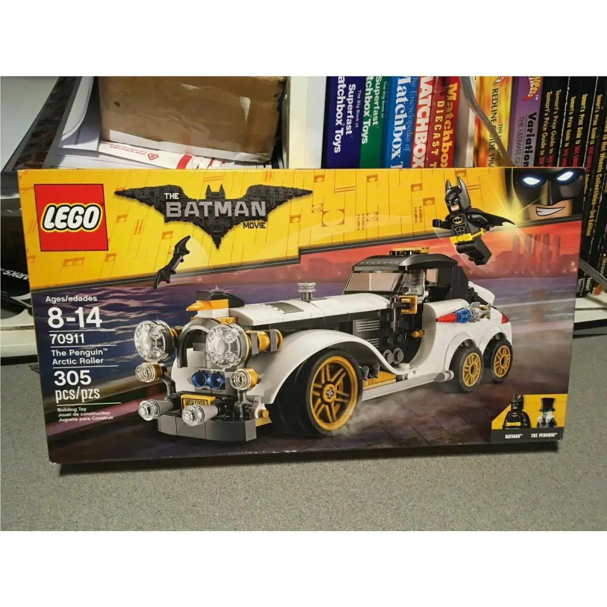Retired Set: Lego Batman Movie The Penguin Arctic Roller Car 70911 305 Pieces
