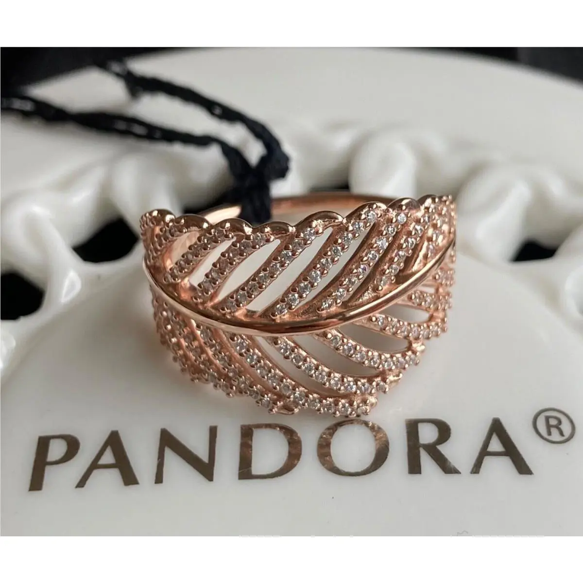 Pandora Rose Light as a Feather Ring 180886CZ