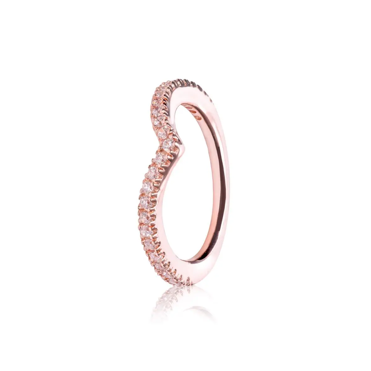 Pandora Sparkling Wishbone Ring 186316CZ