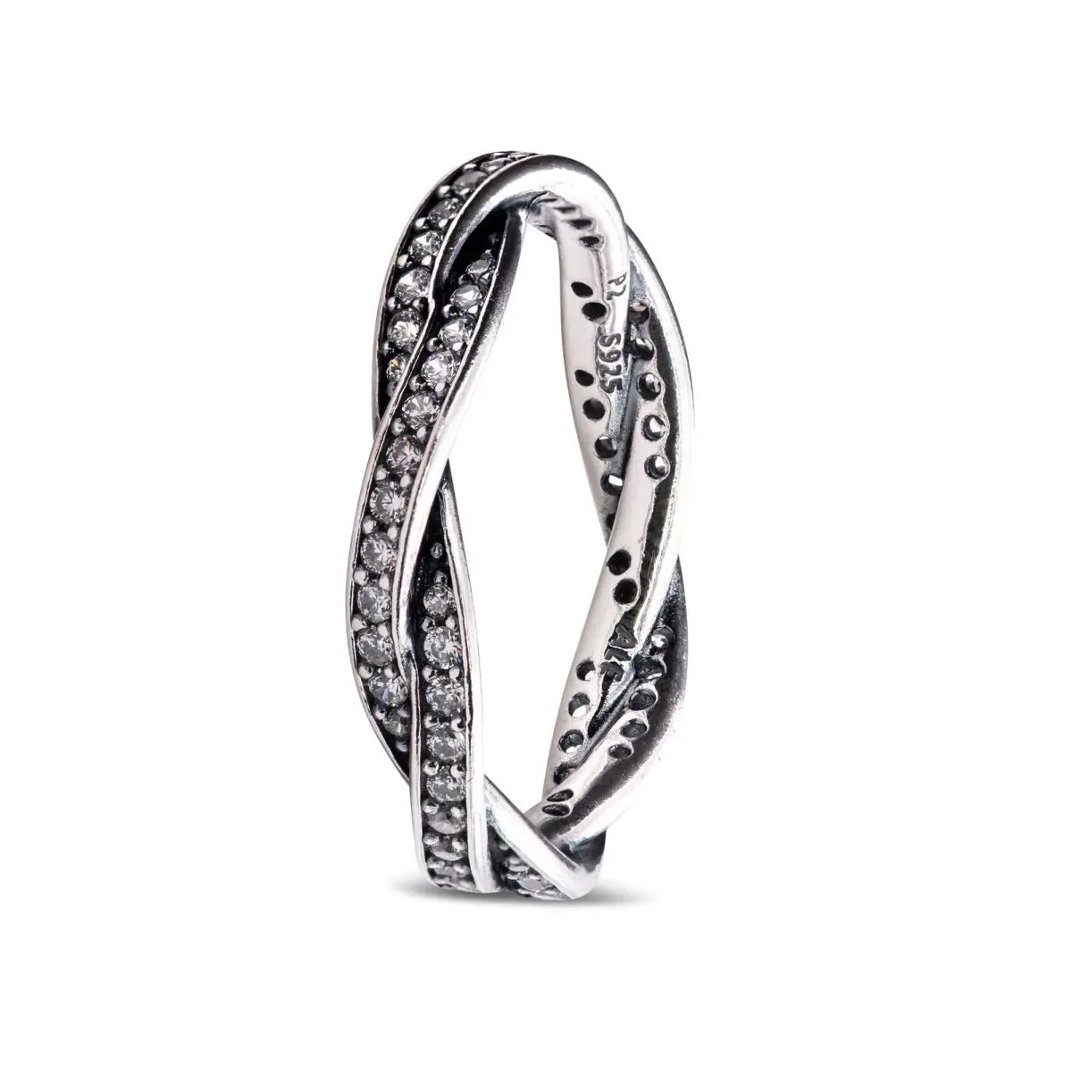 Pandora Twist of Fate Braided Pave Ring