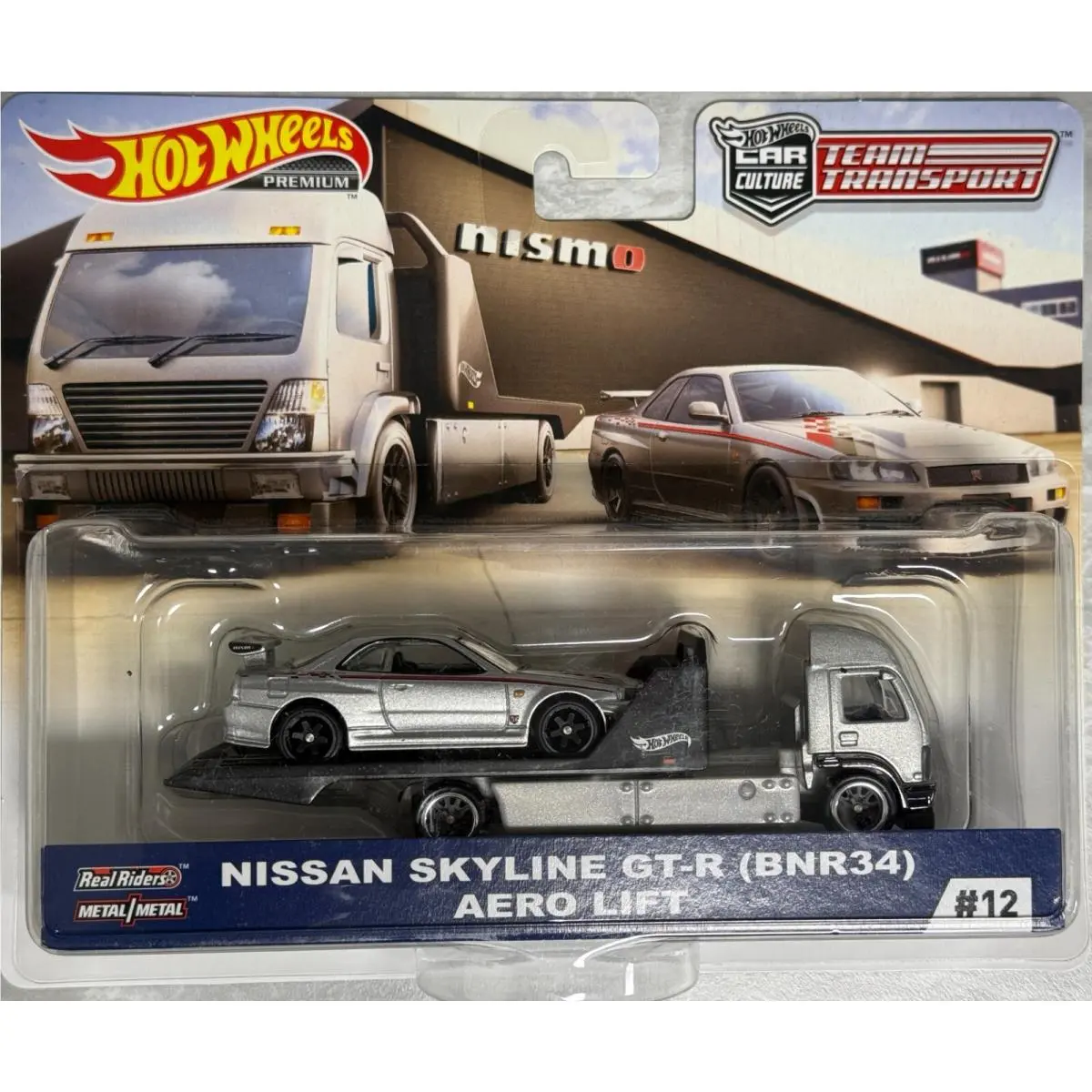 Hot Wheels Team Transport 12 Nissan Skyline Gt-r R 34 Aero Lift Transporter