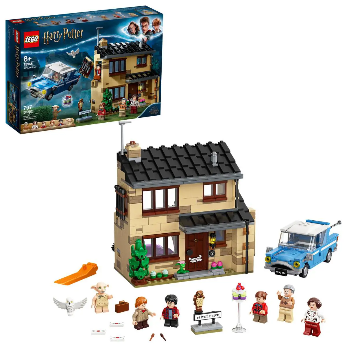 Lego Harry Potter - 4 Privet Drive 75968 - 797pcs - - 6 Minifigs