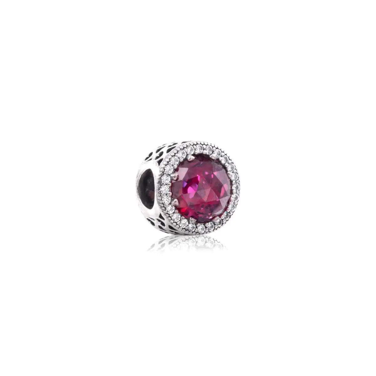 Pandora Cerise Radiant Hearts Charm - 791725NCC