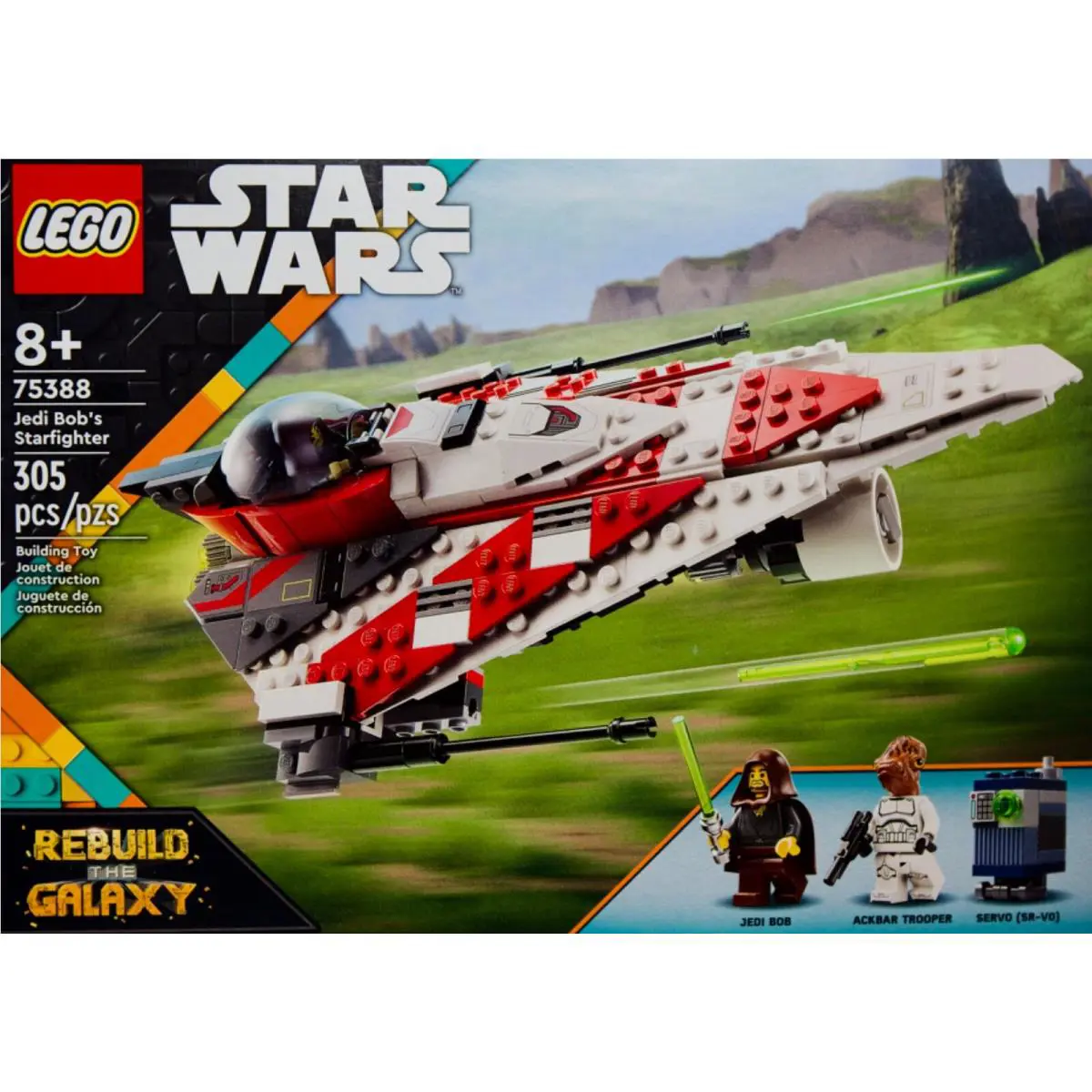 Lego Star Wars: Jedi Bob`s Starfighter 75388 Building Toy 305 Pieces