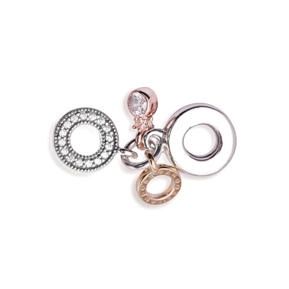 Pandora Triple Monogram Logo Dangle Charm