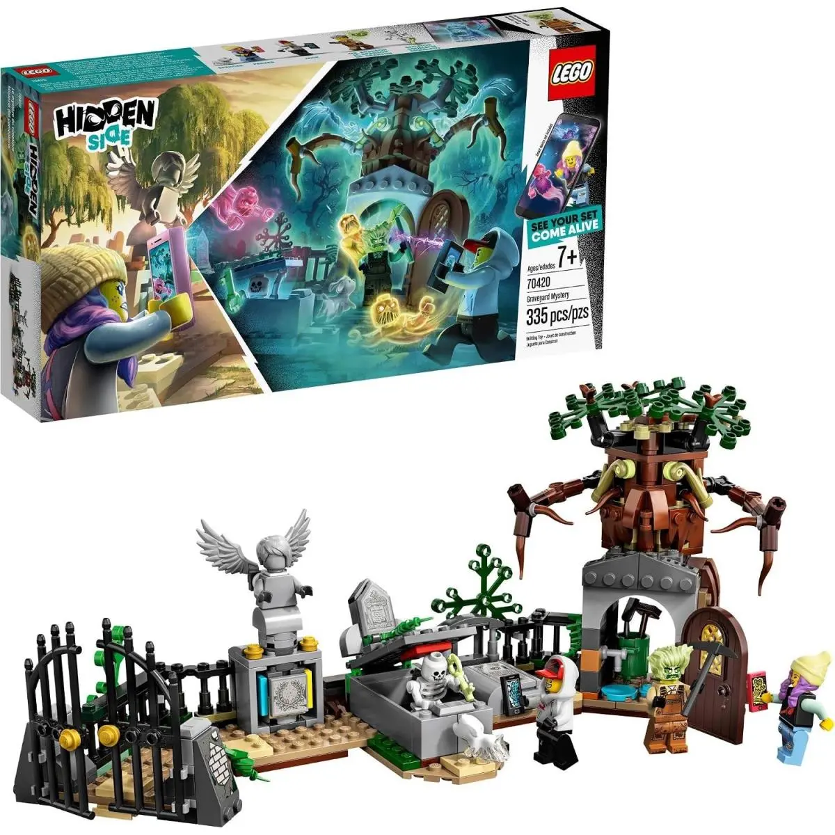 Lego Hidden Side 70420 Graveyard Mystery Building Kits 335 Pcs
