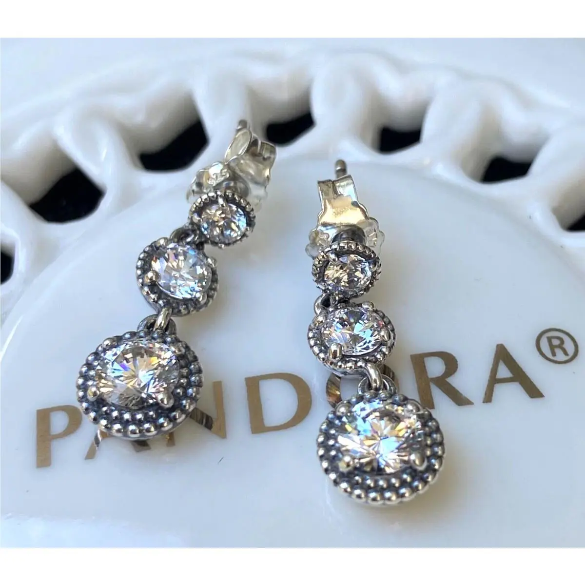 Pandora Eternal Elegance Dangle Earrings 290742CZ