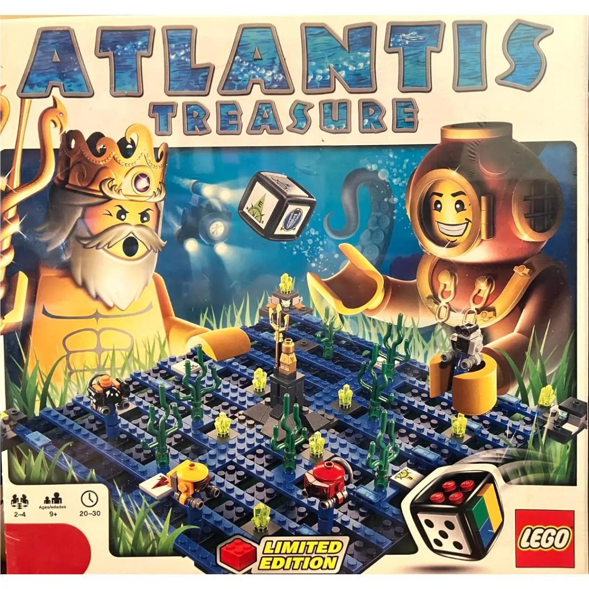 Lego Atlantis Treasure 3851 Limited Edition Game – Rare Set
