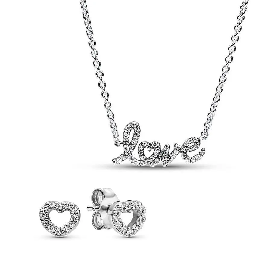 Pandora Handwritten Love Jewelry Gift Set B802374-1