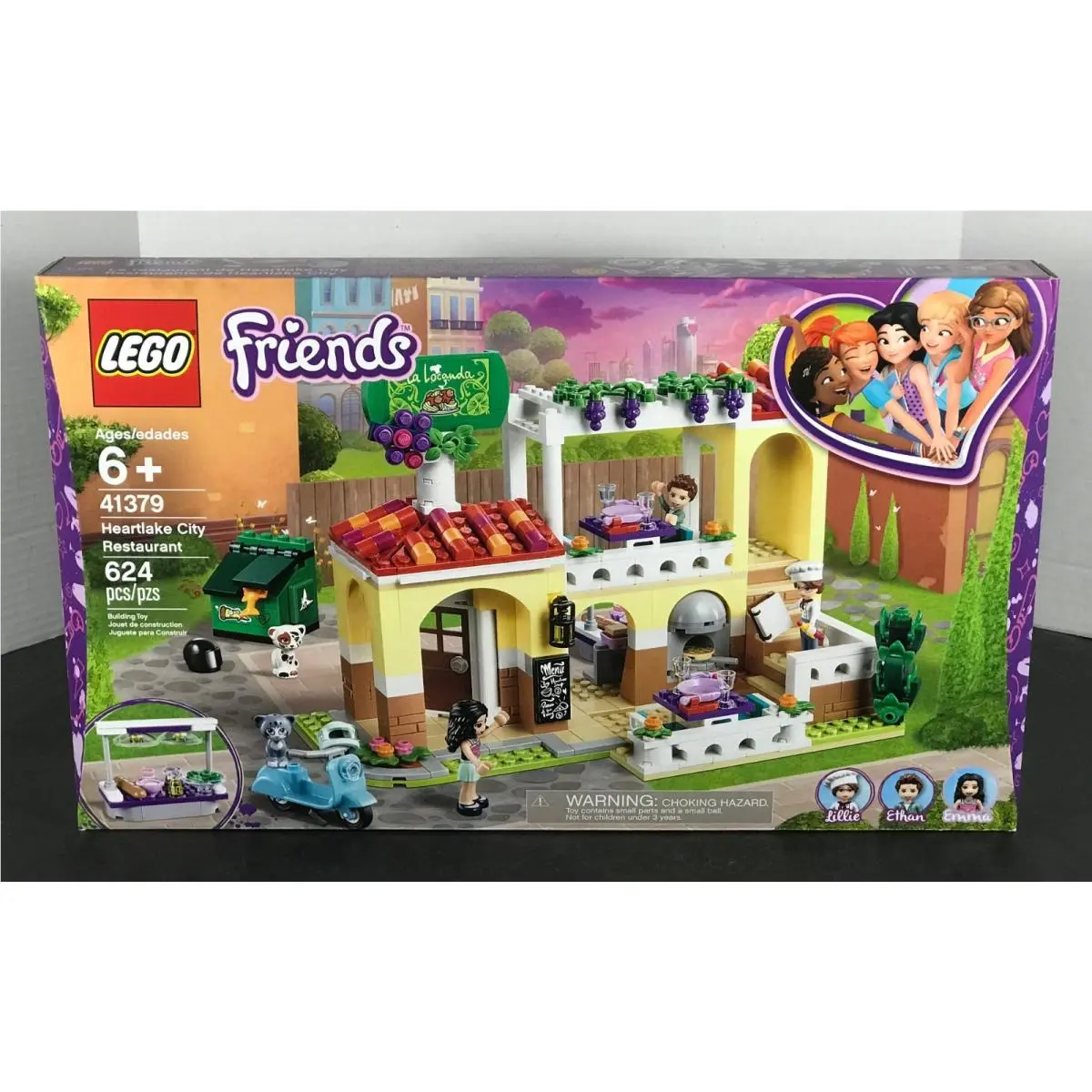 Lego Friends Heartlake City Restaurant 41379 Ethan Emma Cats