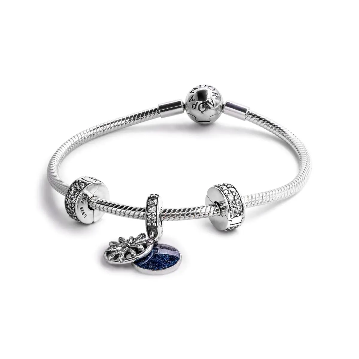 Dazzling Wishes Bracelet Gift Set Size 17 by Pandora