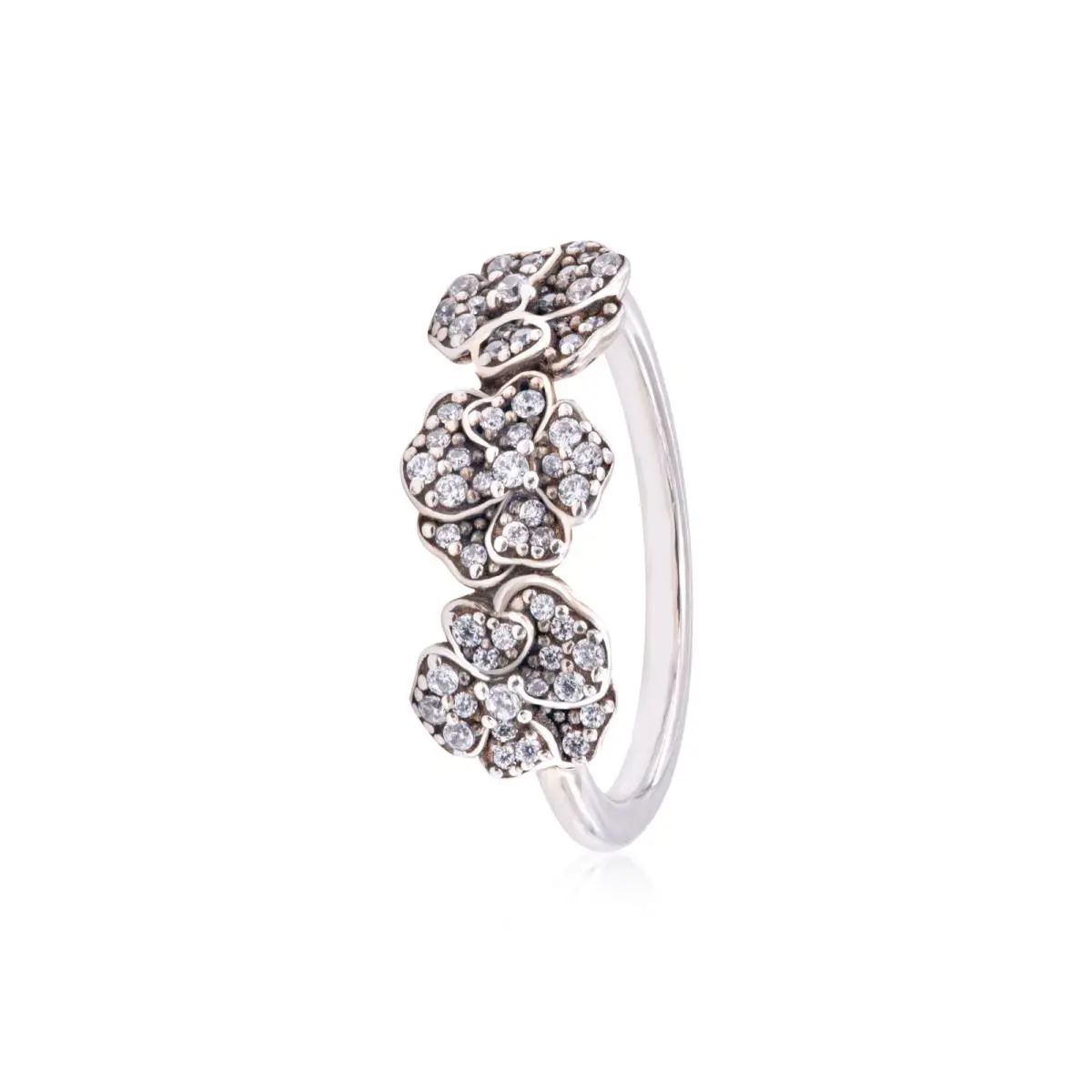 Moments Triple Pansy Flower Ring by Pandora