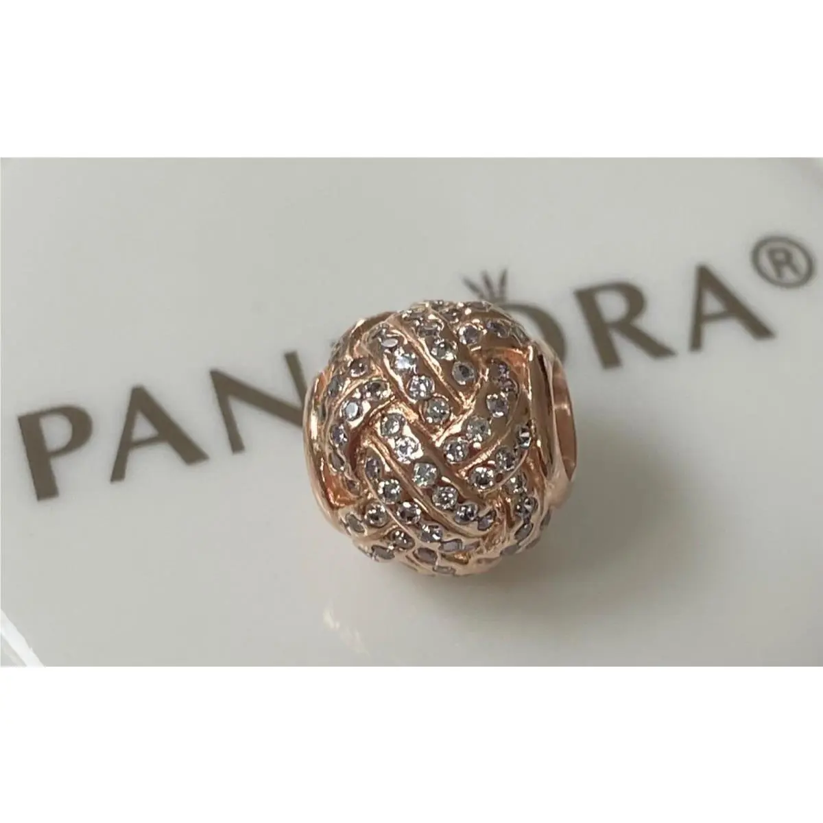 Pandora Rose Sparkling Love Knot Charm 781537CZ