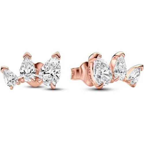 Pandora Sparkling Pear Stud Earrings 282836C01