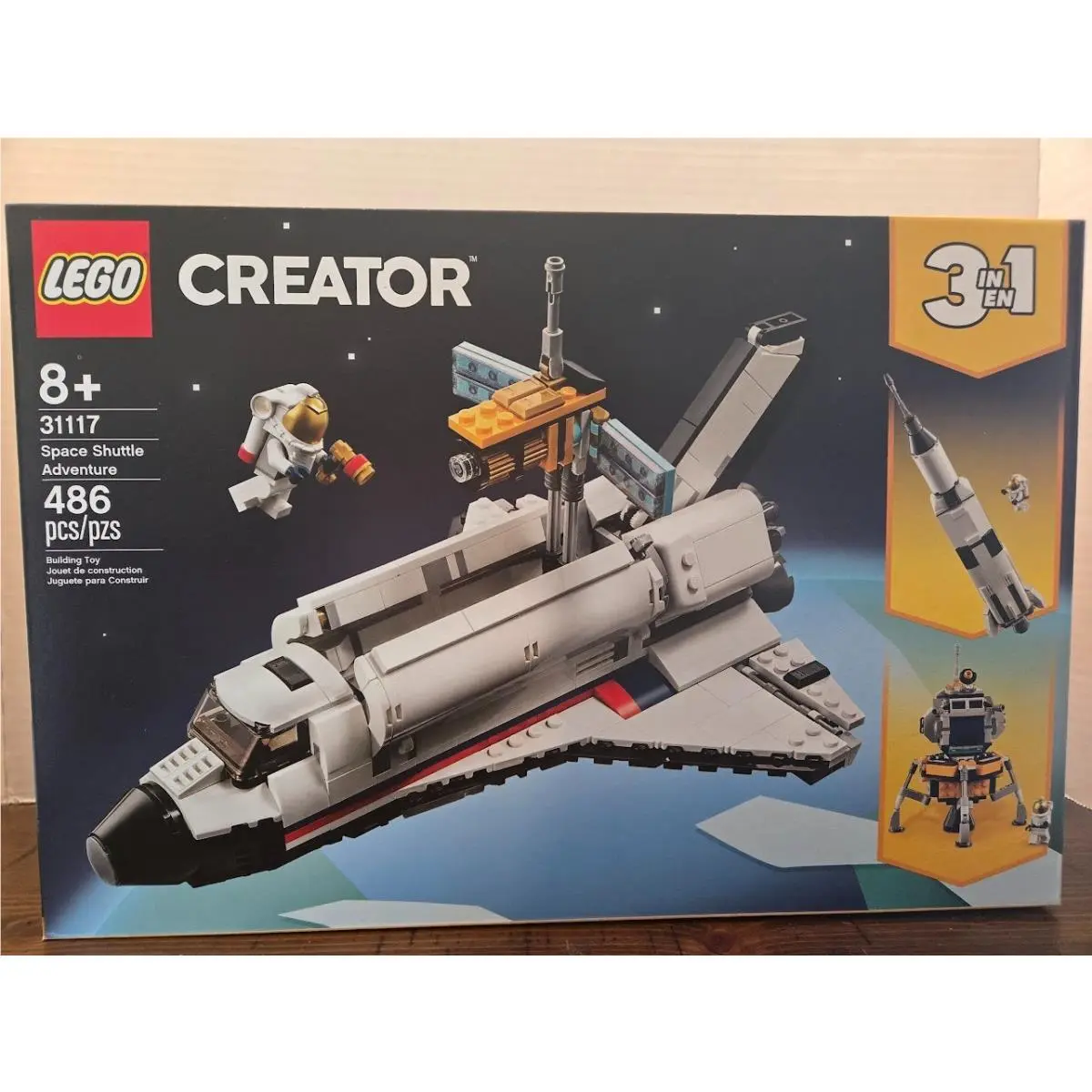 Retired Lego Creator 3 in 1: Space Shuttle Adventure 31117