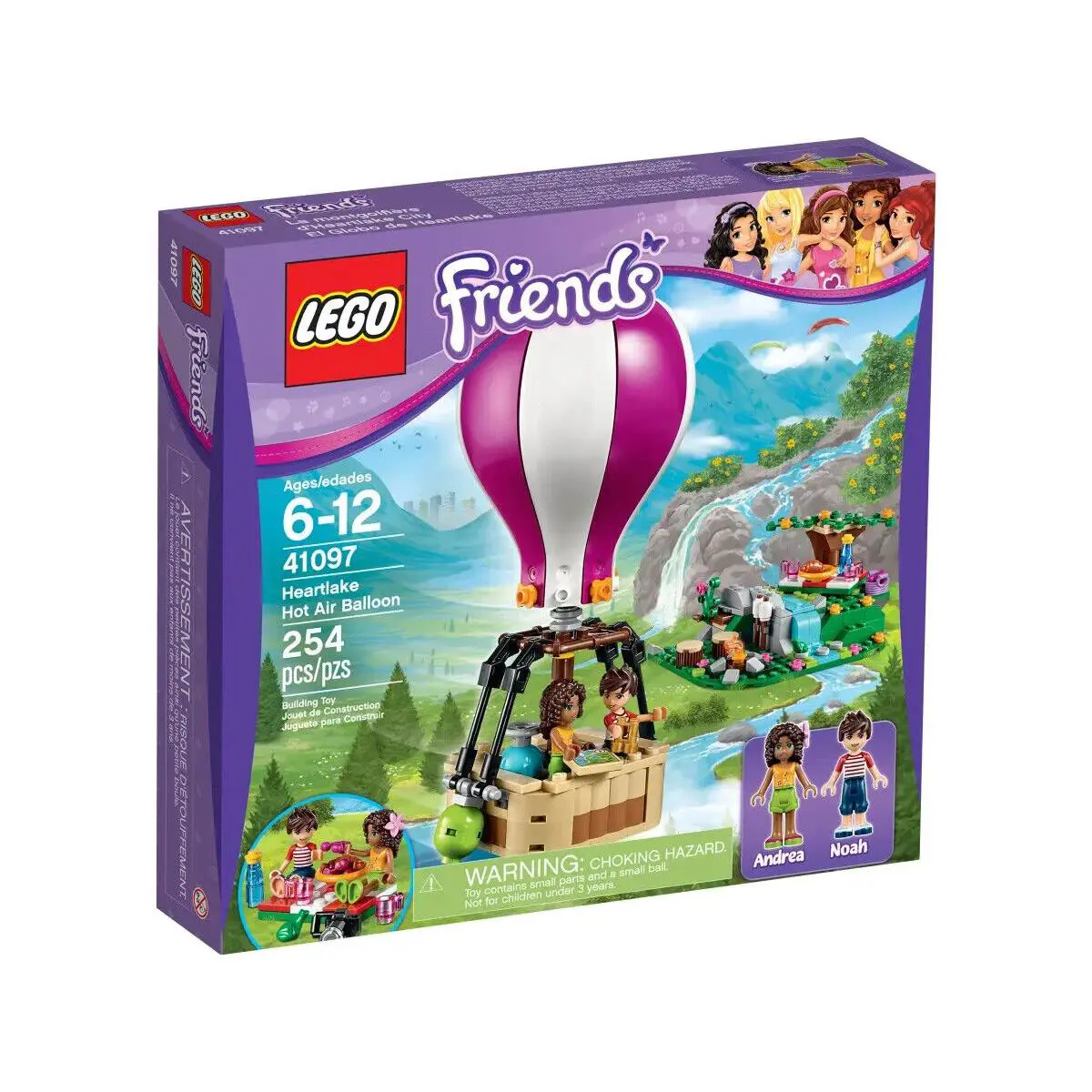 Lego Heartlake Hot Air Balloon 41097 Friends Minifigure Building Set