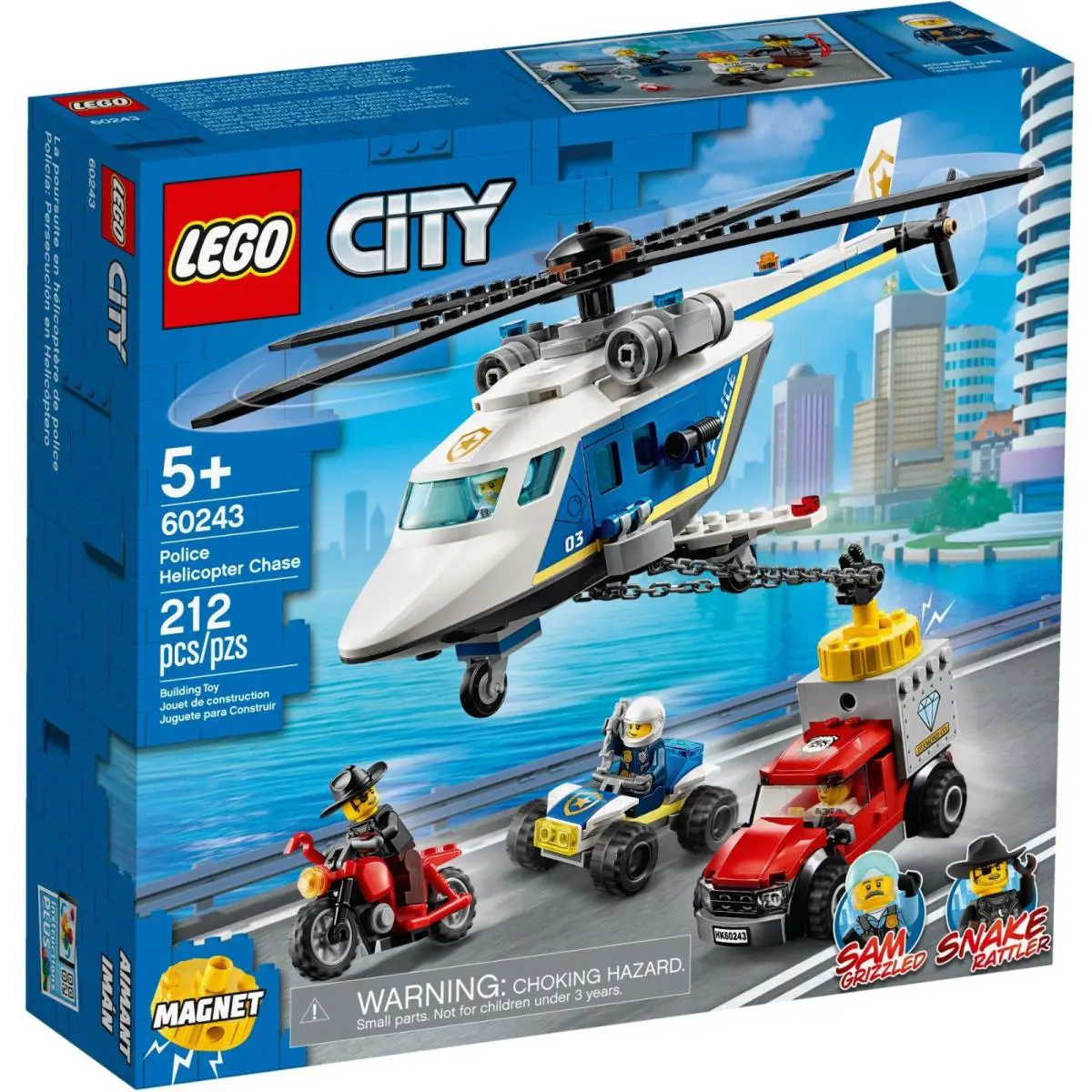 Lego City 60243 Police Helicopter Chase - Retired Rare