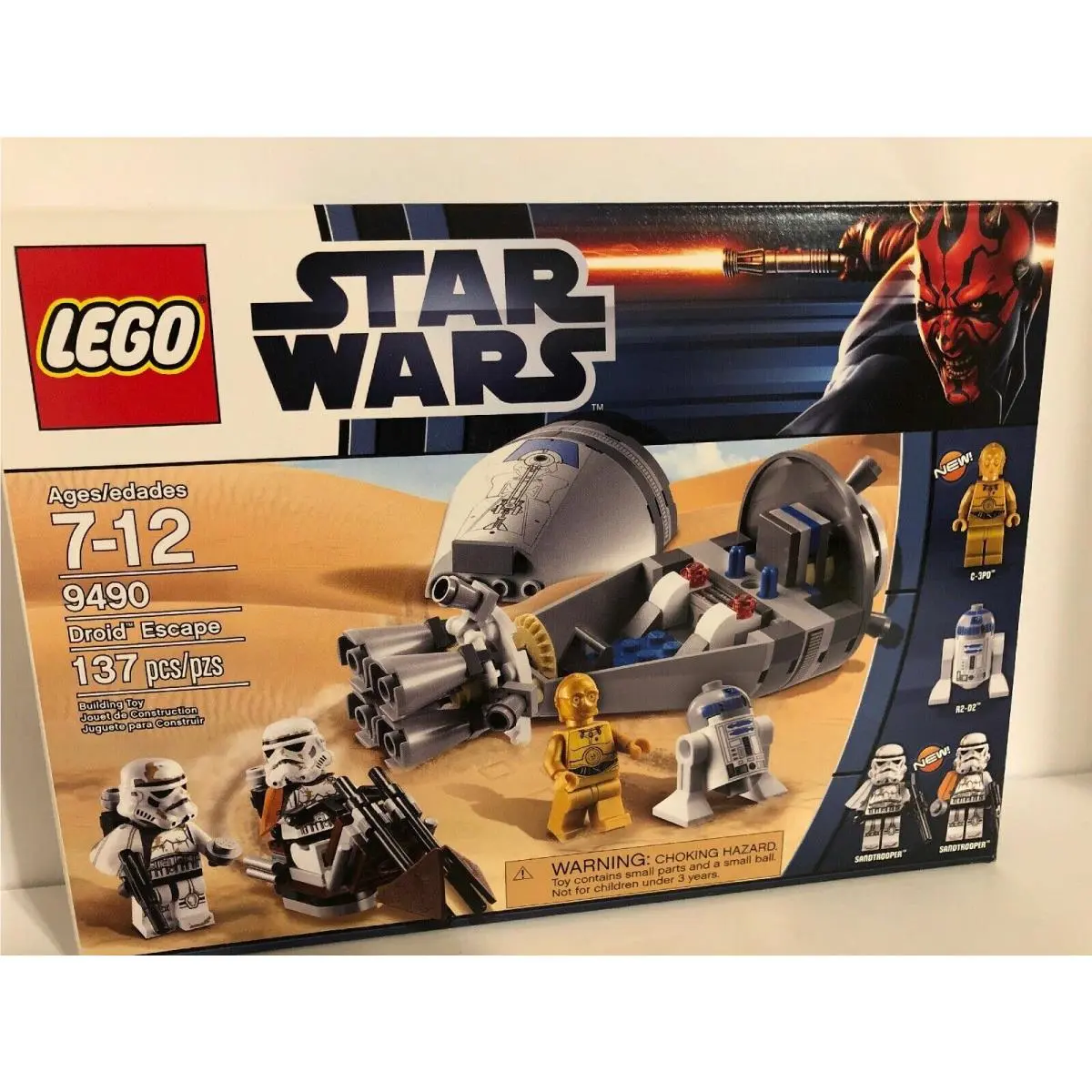 Lego Star Wars 9490 Droid Escape C-3PO R2D2 Droids Sandtrooper