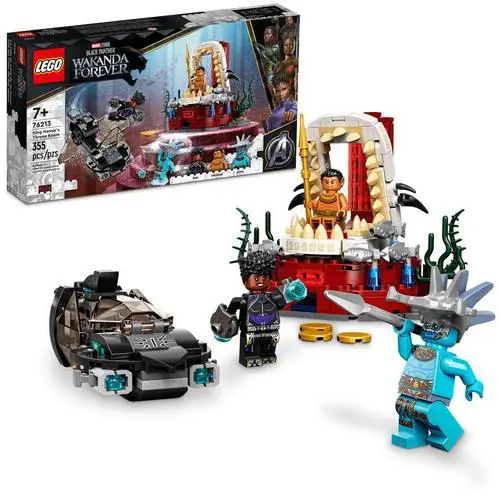 Lego Marvel Super Heroes Black Panther Wakanda Forever King Namor`s Throne Room